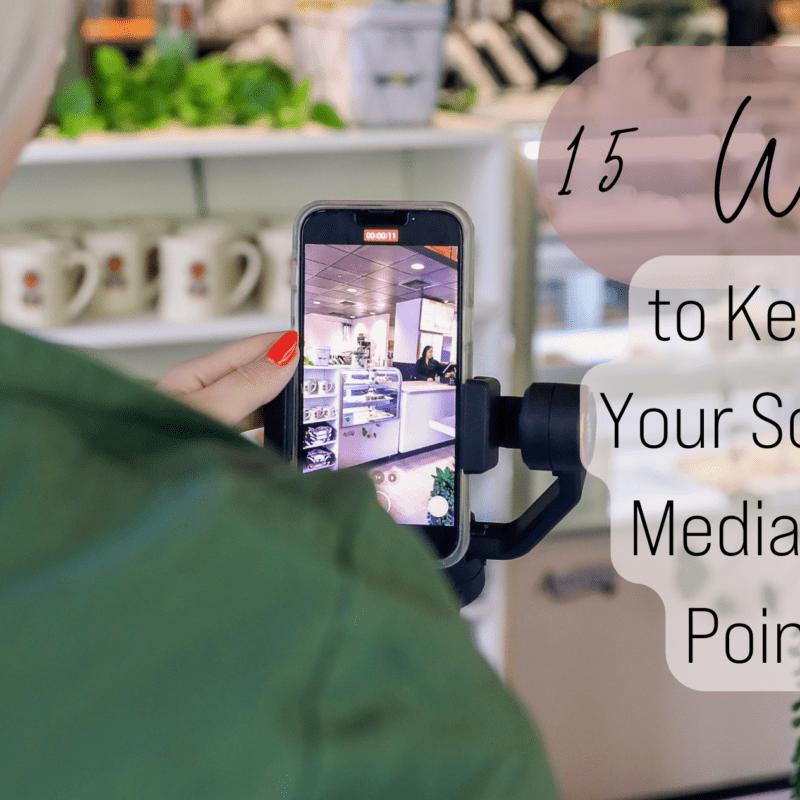 Owner of Don Creative Group taking a video of a client, keeping their social media on point with fresh content