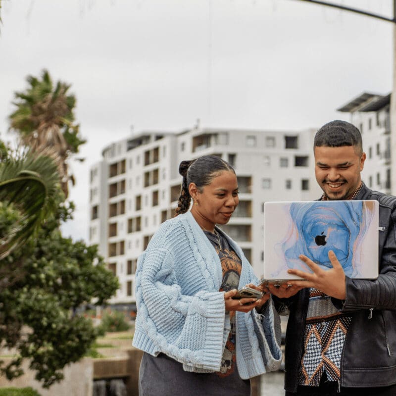 Don Creative Group's Graphic Designer, Talana and Website Developer, Douglas discussing how to optimize your content with ai search engines