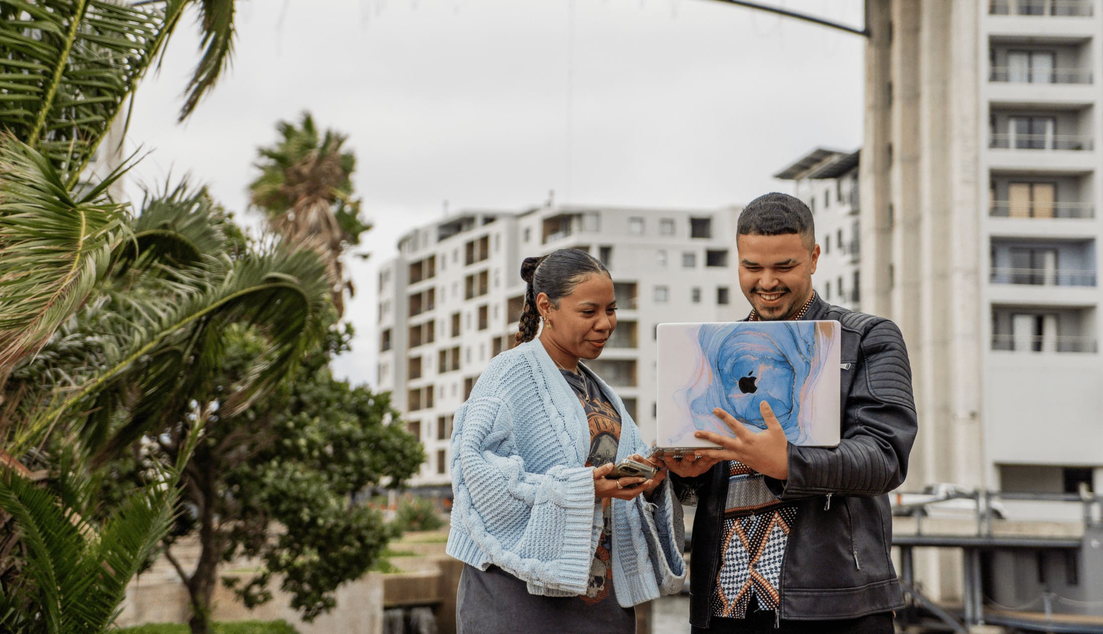 Don Creative Group's Graphic Designer, Talana and Website Developer, Douglas discussing how to optimize your content with ai search engines