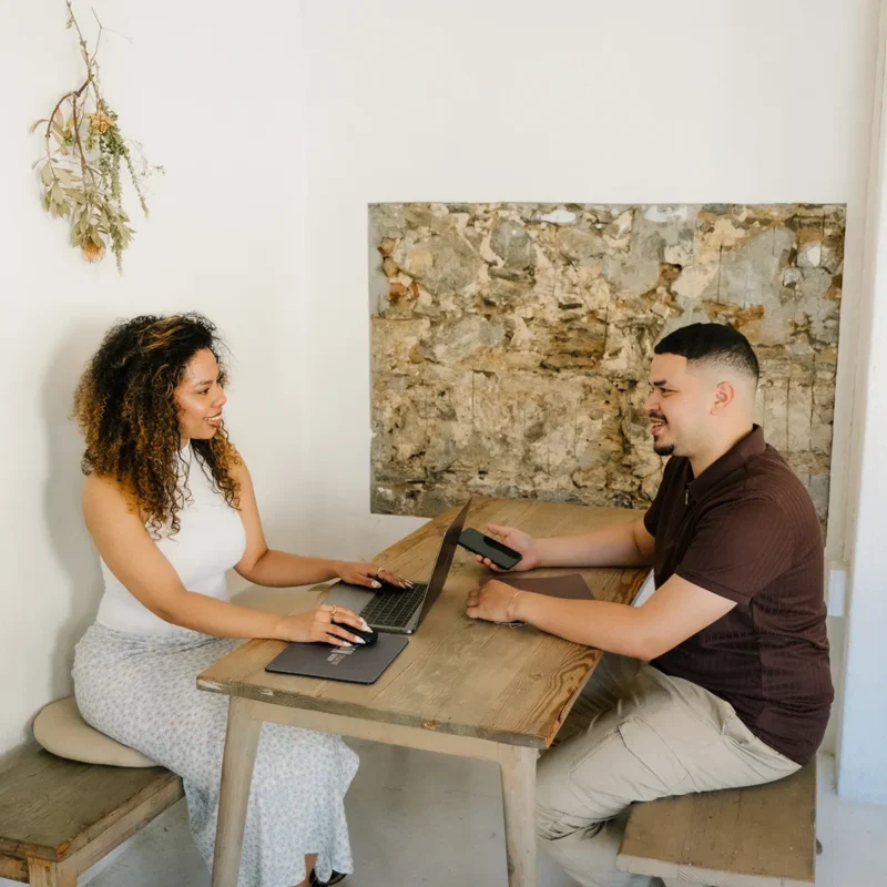 Client consultation focused on logistics website development and digital planning