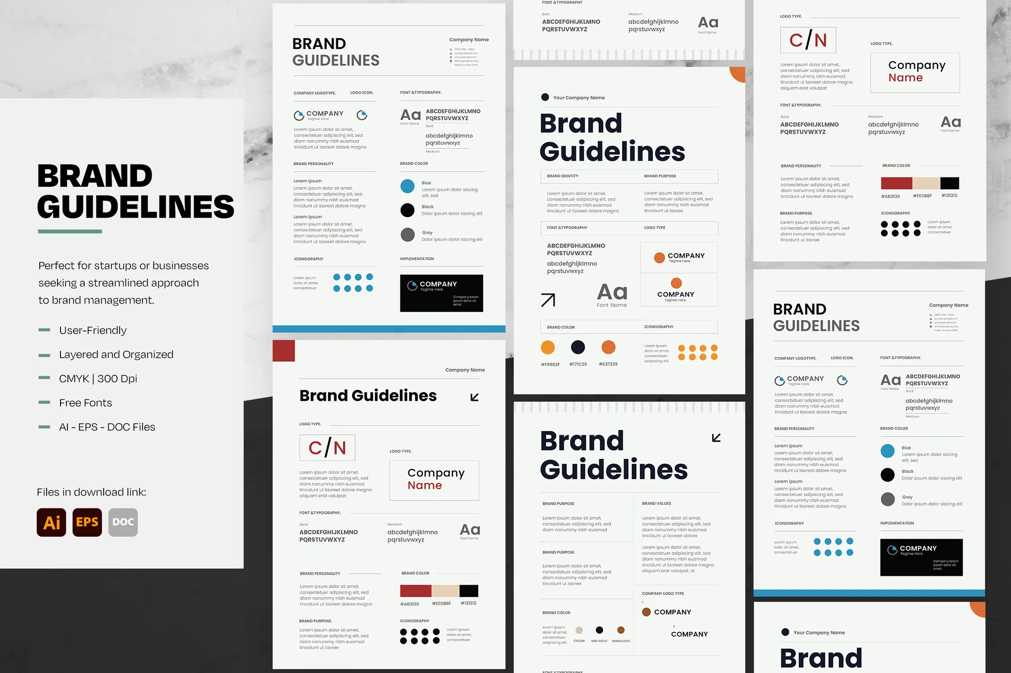 Logistics logo and brand guidelines used in logistics website development and SEO planning